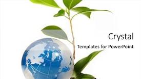  Presentation with eco - Colorful PPT layouts enhanced with green map - globe concept eco backdrop and a white colored foreground