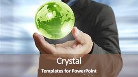  Presentation with holding hands - Beautiful presentation theme featuring green map - holding a glowing earth globe backdrop and a  colored foreground