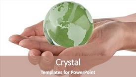  Presentation with earth - Colorful slides enhanced with green map - protecting the earth concept globe backdrop and a coral colored foreground