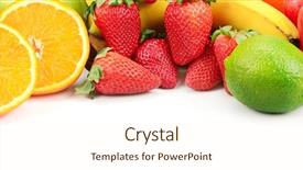  Presentation with marketing - Amazing PPT theme having green marketing - fresh fruits isolated backdrop and a cream colored foreground