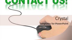  Presentation with marketing - Slide deck with green marketing - hand with computer mouse background and a lemonade colored foreground