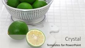  Presentation with cutting board - Cool new presentation design with green-meyer-lemons-on-cutting backdrop and a lemonade colored foreground