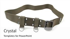  Presentation with military green - Presentation theme having isolated on a white background background and a  colored foreground