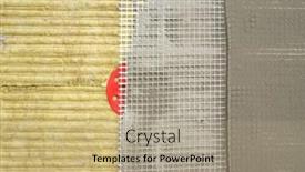  Presentation with green building - Theme enhanced with green-mineral-wool-are-attached background and a coral colored foreground