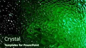  Presentation with green glass - Slide set with green-misted-glass-as-abstract background and a forest green colored foreground