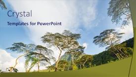  Presentation with tea plantation - Presentation design with green-natural-landscapes-tea-plantation background and a lemonade colored foreground