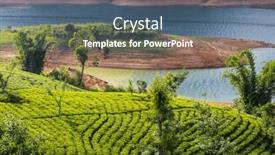  Presentation with sri lanka - Slides having green-natural-landscapes-tea-plantation background and a ocean colored foreground