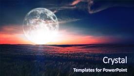  Presentation with star field - Cool new presentation with green night field star sky backdrop and a wine colored foreground