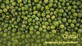  Presentation with shades of olive green - Audience pleasing PPT theme consisting of green olives forming a background backdrop and a tawny brown colored foreground