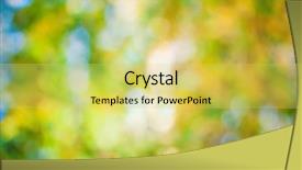  Presentation with autumn - Slide deck featuring green orange - autumn bokeh background background and a yellow colored foreground