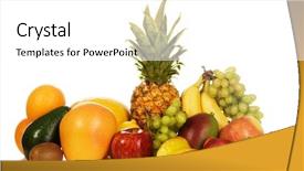  Presentation with orange green white - Audience pleasing PPT layouts consisting of green orange - colorful fresh fruits isolated backdrop and a white colored foreground