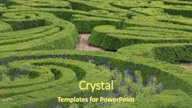  Presentation with formal - Amazing slide deck having green ornamental maze backdrop and a tawny brown colored foreground
