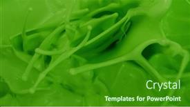  Presentation with freeze - Cool new theme with green-paint-splashes-abstract-background backdrop and a forest green colored foreground