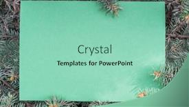  Presentation with blank - Colorful presentation design enhanced with green-paper-blank-between-fir backdrop and a mint green colored foreground