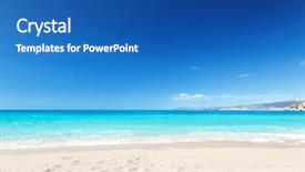  Presentation with coast - Slide deck consisting of green paradise - coast of kefalonia island greece background and a ocean colored foreground