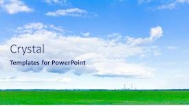  Presentation with paradise - Slides enhanced with green paradise background and a sky blue colored foreground