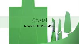  Presentation with cutting board - Theme enhanced with green-paring-knife-kitchen-knife background and a seafoam green colored foreground