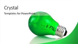  Presentation with light green - Amazing PPT layouts having green party light bulb isolated backdrop and a white colored foreground