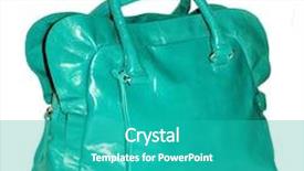  Presentation with patent - Slide set enhanced with green patent bag with ruff background and a teal colored foreground