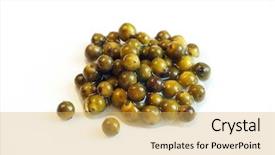  Presentation with green - Cool new presentation theme with green peppercorns marinated backdrop and a yellow colored foreground