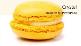  Presentation with colorful history diversity - Colorful slide deck enhanced with green pink - assorted colorful french macarons backdrop and a yellow colored foreground