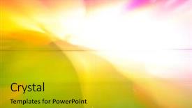  Presentation with effect - Presentation with green pink - colorful background zooming effect background and a gold colored foreground