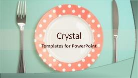  Presentation with green plate - Colorful presentation theme enhanced with green pink - retro polka dot plate backdrop and a lemonade colored foreground