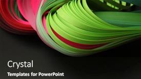  Presentation with green paper texture - Slide deck consisting of green-pink-and-black-color background and a dark gray colored foreground