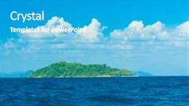  Presentation with marine - PPT theme having green pinnacle marine fantasy background and a light gray colored foreground