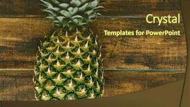  Presentation with rustic - Beautiful presentation featuring green pinneaple on a rustic backdrop and a tawny brown colored foreground