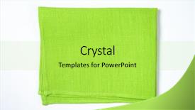  Presentation with green gold and white - Slide set enhanced with green place mat on white background and a yellow colored foreground