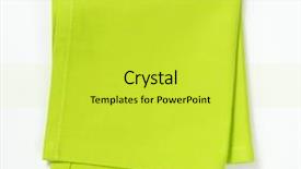  Presentation with white and green - Audience pleasing presentation theme consisting of green place mat on white backdrop and a yellow colored foreground