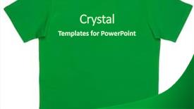  Presentation with grey plain - PPT layouts consisting of green plain shortsleeve cotton t background and a dark gray colored foreground