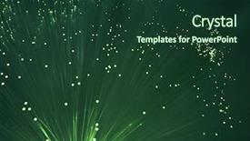  Presentation with fiber optic - Presentation theme enhanced with green planet - internet technology fiber optic background background and a tawny brown colored foreground