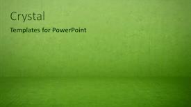  Presentation with plaster - PPT theme enhanced with green-plaster-wall-old-grunge background and a yellow colored foreground