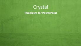  Presentation with plaster - PPT theme featuring green-plaster-wall-old-grunge background and a seafoam green colored foreground