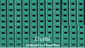  Presentation with bottles - Cool new PPT theme with green plastic crates for bottles backdrop and a ocean colored foreground