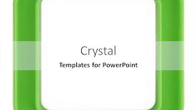  Presentation with green color - Theme featuring green-plastic-square-frame background and a white colored foreground