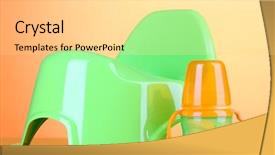  Presentation with green color maths - Slide set consisting of green potty on color background background and a  colored foreground