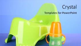  Presentation with green color maths - Slide set featuring green potty on color background background and a light blue colored foreground