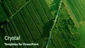  Presentation with puzzle green - Presentation theme enhanced with green puzzle background and a tawny brown colored foreground