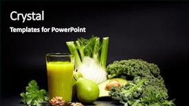  Presentation with antioxidant - Cool new slides with green red yellow - healthy vegetable juices for refreshment backdrop and a  colored foreground