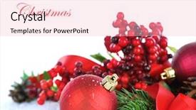  Presentation with white christmas - Colorful PPT layouts enhanced with green red gift - christmas decorations isolated on white backdrop and a lemonade colored foreground