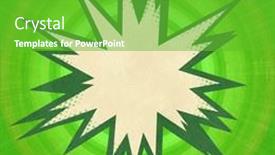  Presentation with green paper texture - Slide deck with green-retro-comics-background background and a  colored foreground