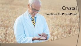  Presentation with revolution - Cool new slide set with green revolution - agricultural scientist looking for quality backdrop and a soft green colored foreground