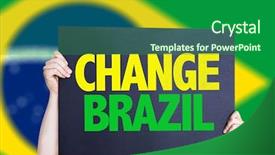  Presentation with revolution - Amazing theme having green revolution - change brazil card with brazil backdrop and a forest green colored foreground