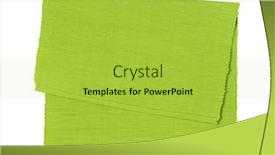  Presentation with white green - Theme enhanced with green-ribbed-cotton-placemat-isolated background and a yellow colored foreground