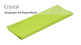  Presentation with white green - Beautiful presentation theme featuring green-ribbed-cotton-placemat-isolated backdrop and a white colored foreground