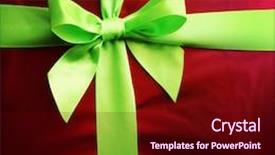  Presentation with ribbon green - Presentation with concept the company s growth background and a  colored foreground.