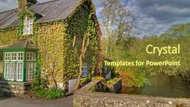  Presentation with green roof - Beautiful presentation featuring green roof - irish cottage house in cong backdrop and a tawny brown colored foreground
